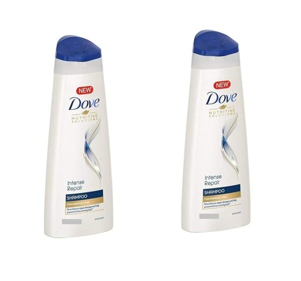 Dove Intense Repair Shampoo For Damaged Hair, Enriched with Fiber Actives, Repairs Hair Damage , Makes Hair Smooth And Strong , 180 ml